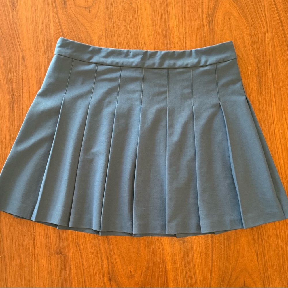 SUNDAY BEST ARITZIA Pleated Mini Skirt Blue Size 12